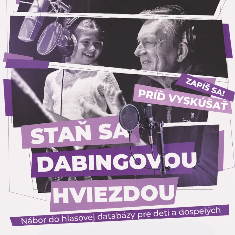 Staň sa dabingovou hviezdou